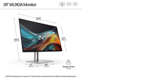 Refurbished HP 7 Pro 724pn 24" Monitor - additional view 6
