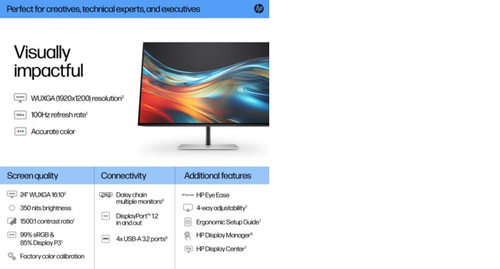 Refurbished HP 7 Pro 724pn 24" Monitor - additional view 9