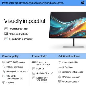 Refurbished HP 7 Pro 724pf 23.8'' 16:9 FHD IPS Monitor - additional view 17