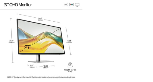 Refurbished HP S5 Pro 527pq 27" Monitor - additional view 2
