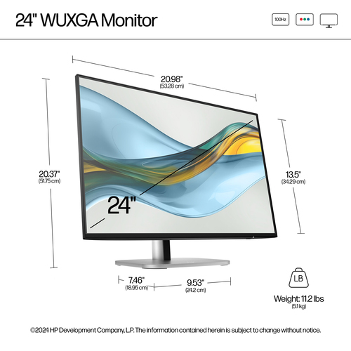 Refurbished HP S5 Pro 524pn 24" Monitor - additional view 2