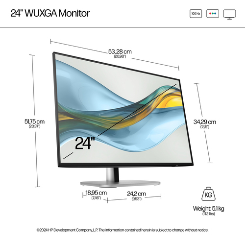 Refurbished HP S5 Pro 524pn 24" Monitor - additional view 18