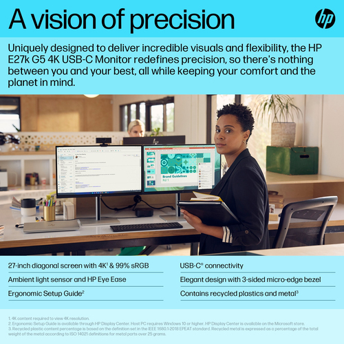 Refurbished HP E27k G5 27" Monitor - additional view 56