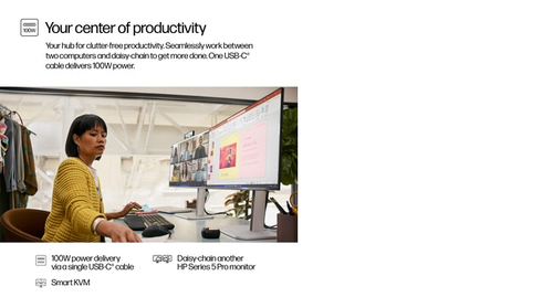 Refurbished HP S5 Pro 524pm 24" Monitor - additional view 2