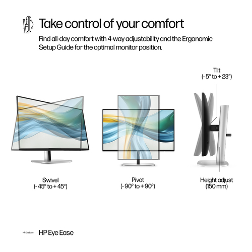 Refurbished HP S5 Pro 524pu 23.8" Monitor - additional view 5