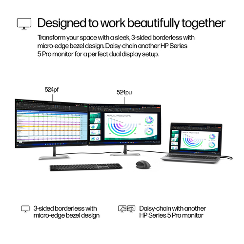 Refurbished HP S5 Pro 524pu 23.8" Monitor - additional view 11