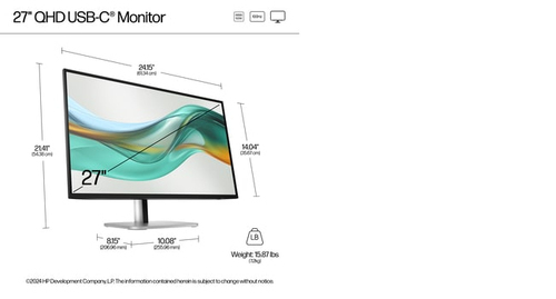 Refurbished HP S5 Pro 527pu 27" Monitor - additional view 6