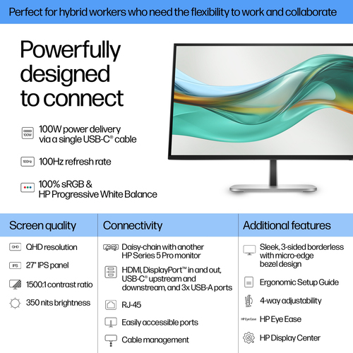 Refurbished HP S5 Pro 527pu 27" Monitor - additional view 12