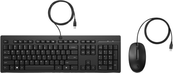 HP 225 Wired Keyboard & Mouse Set